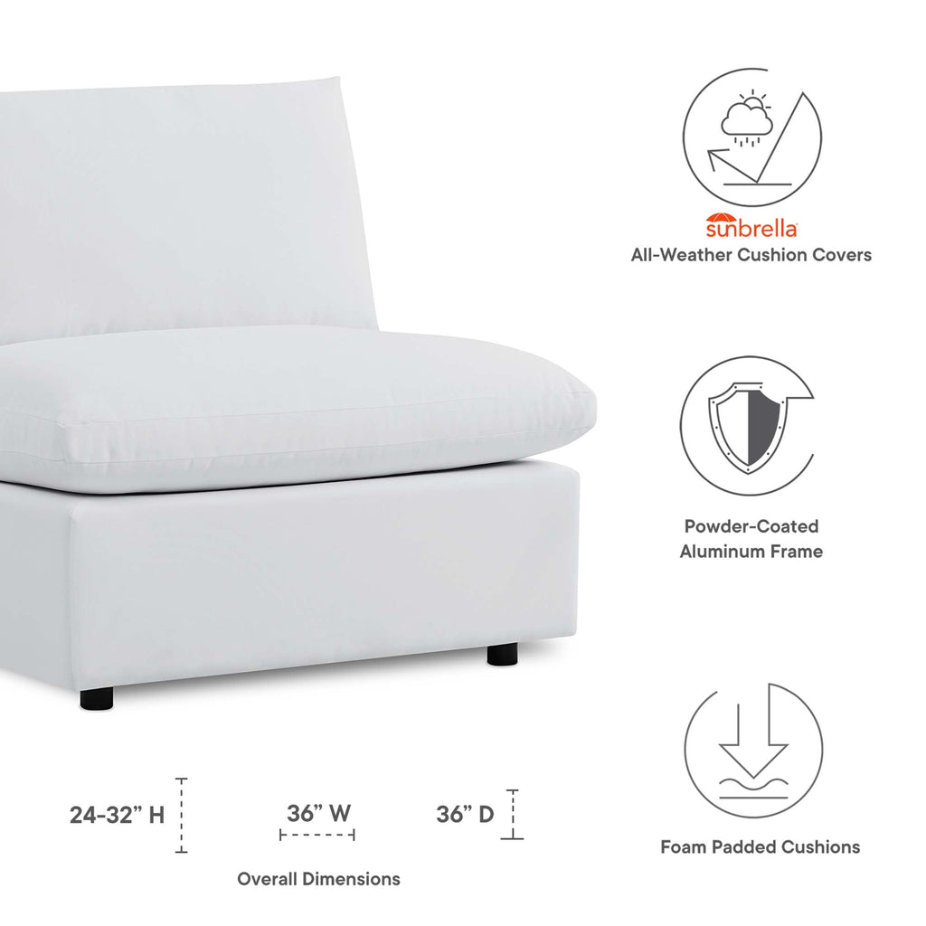Commix Sunbrella Outdoor Patio Armless Chair by Modway