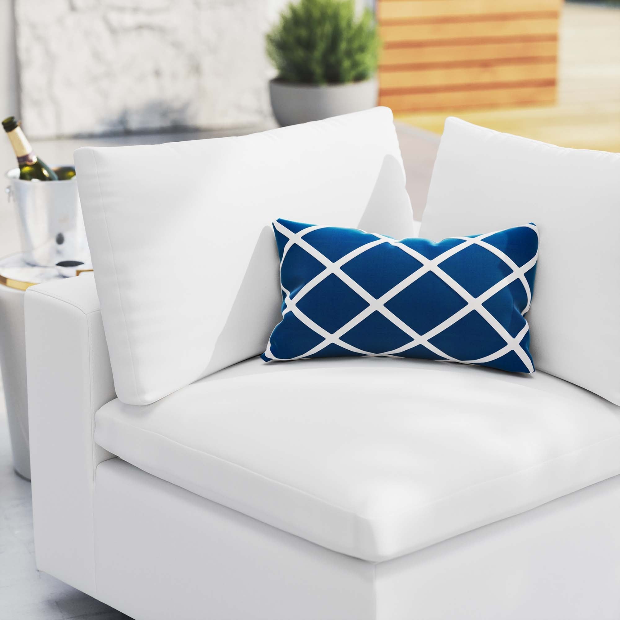 Commix Sunbrella Outdoor Patio Corner Chair by Modway