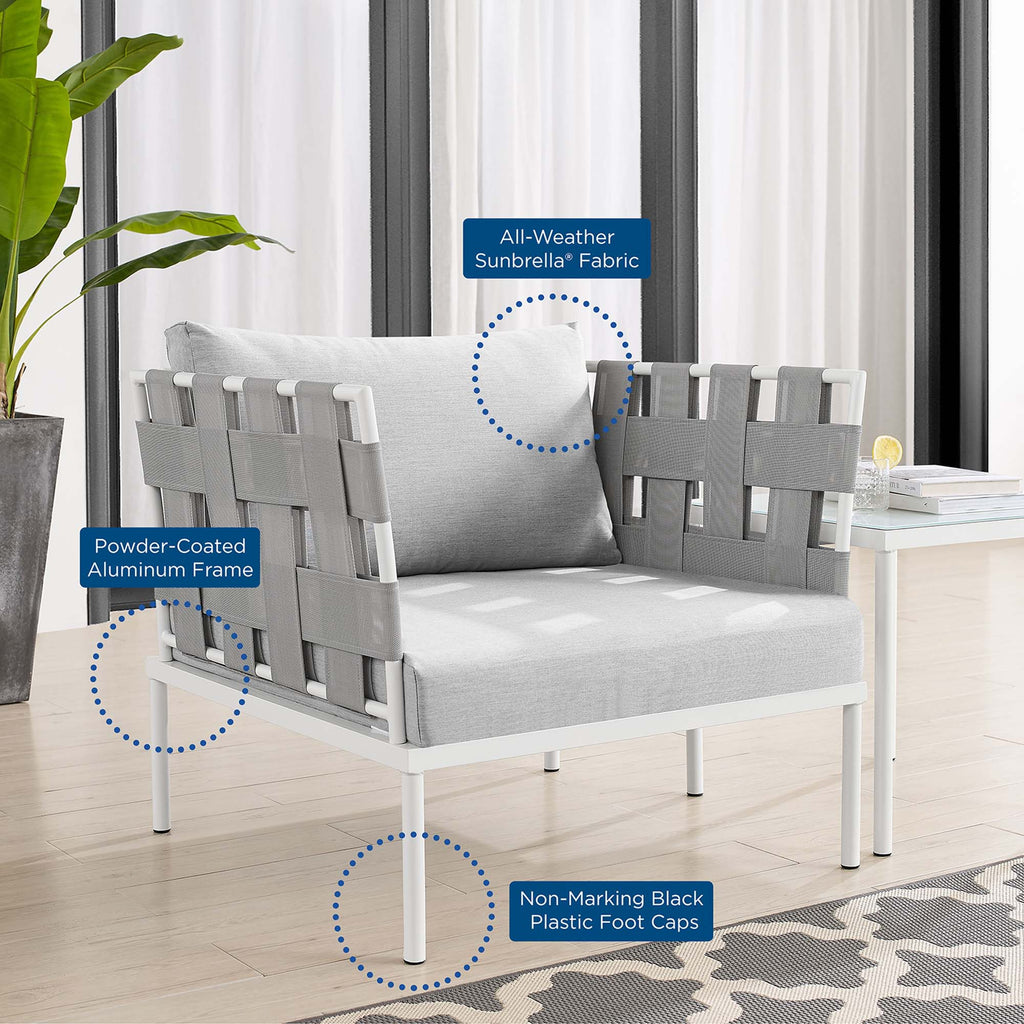 Harmony Sunbrella Outdoor Patio Aluminum Armchair by Modway