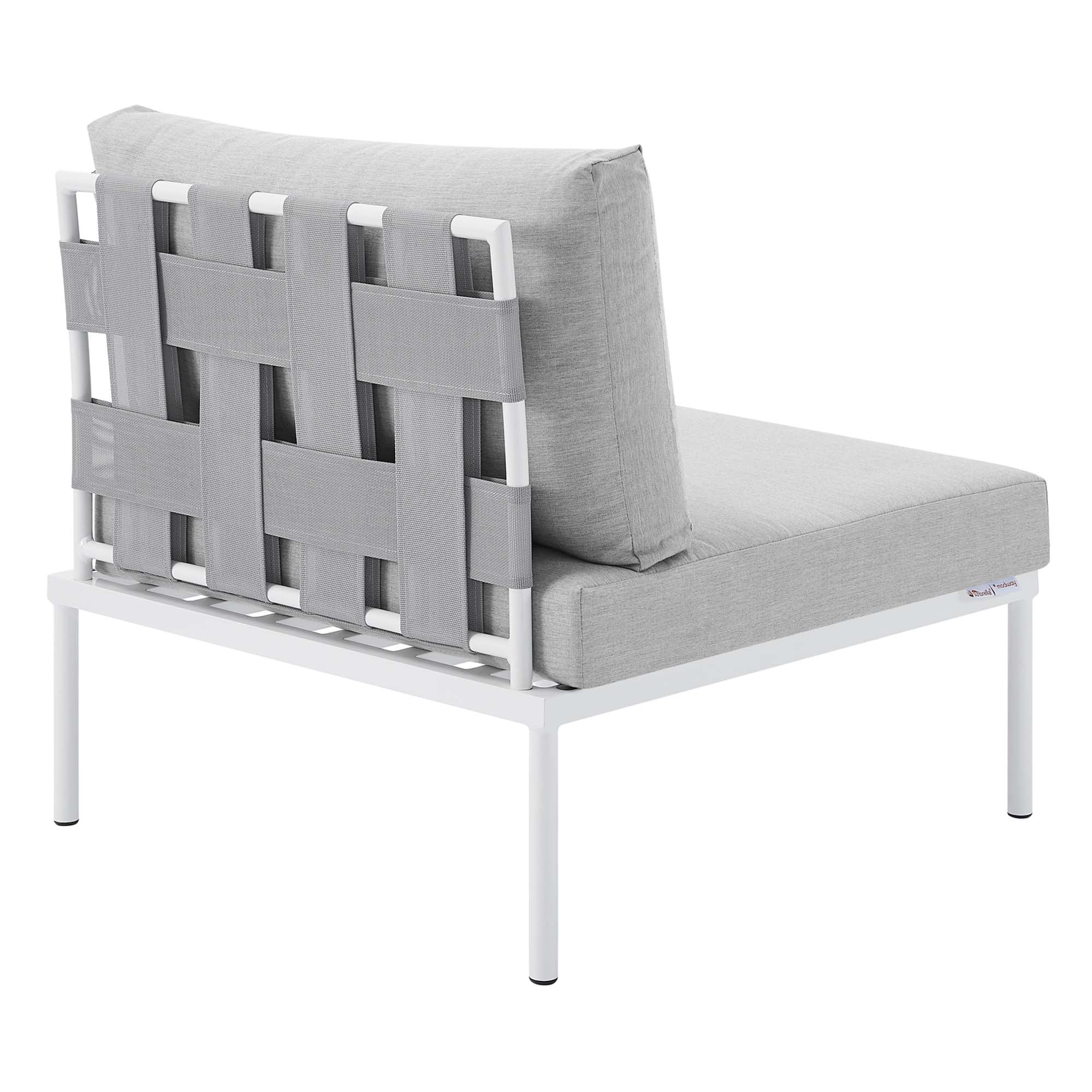 Harmony Sunbrella Outdoor Patio Aluminum Armless Chair by Modway