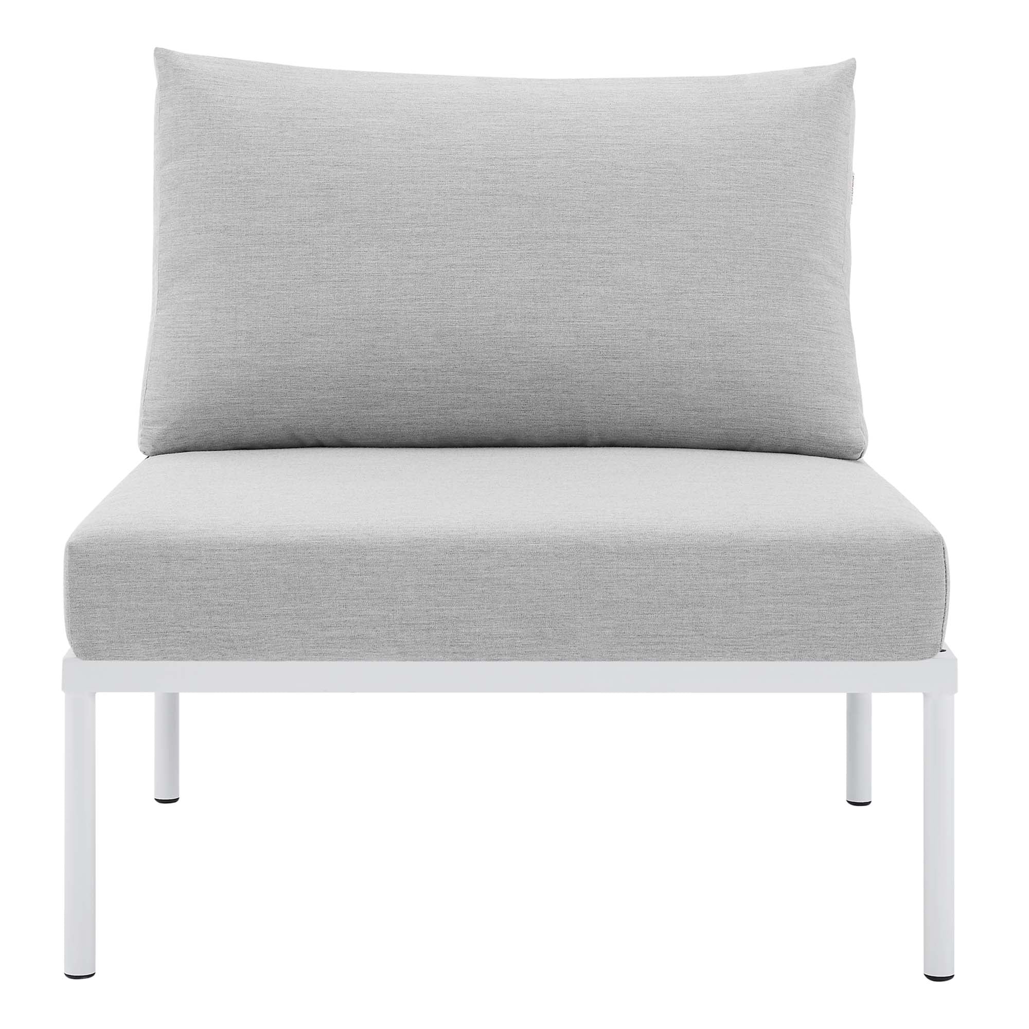 Harmony Sunbrella Outdoor Patio Aluminum Armless Chair by Modway