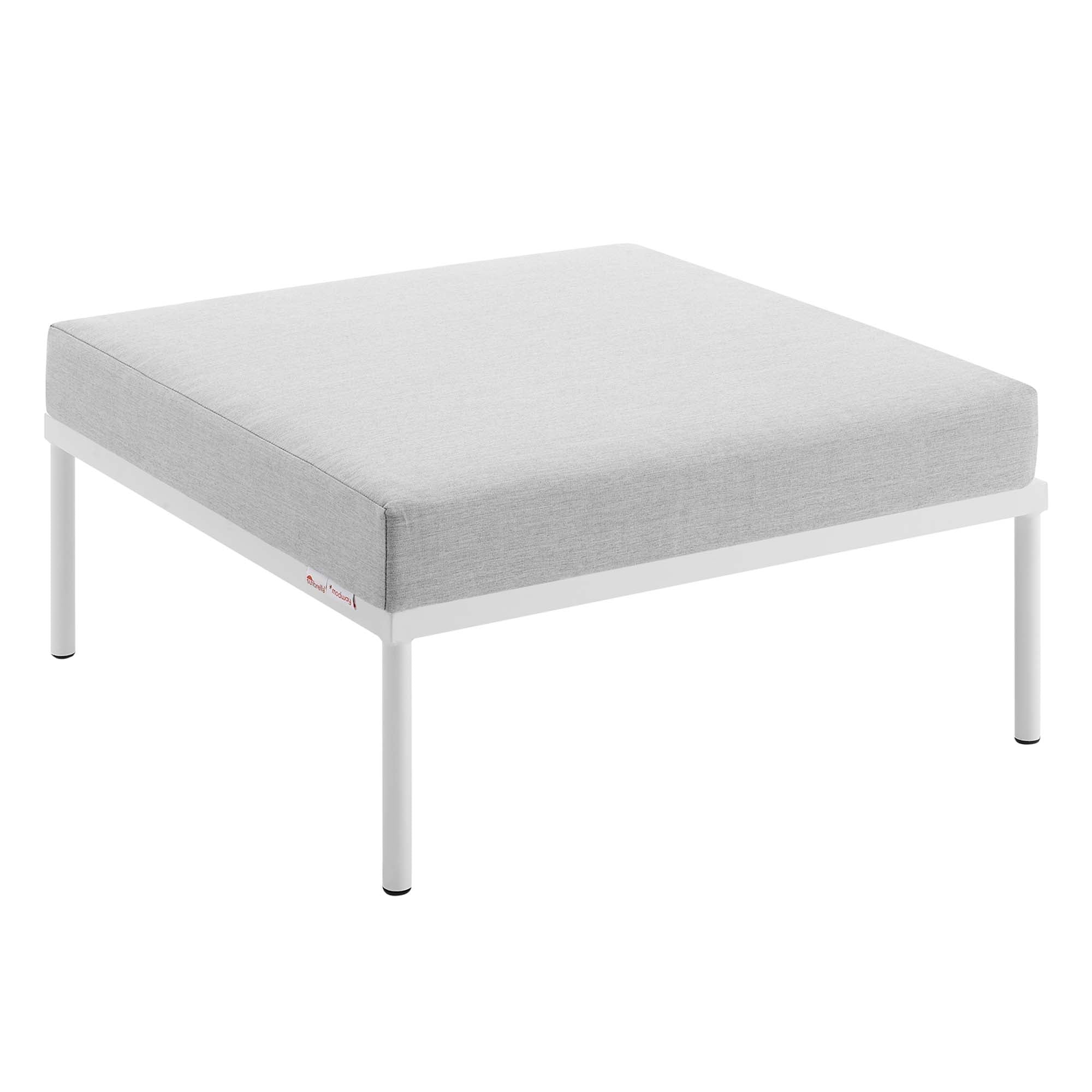 Harmony Sunbrella Outdoor Patio Aluminum Ottoman by Modway