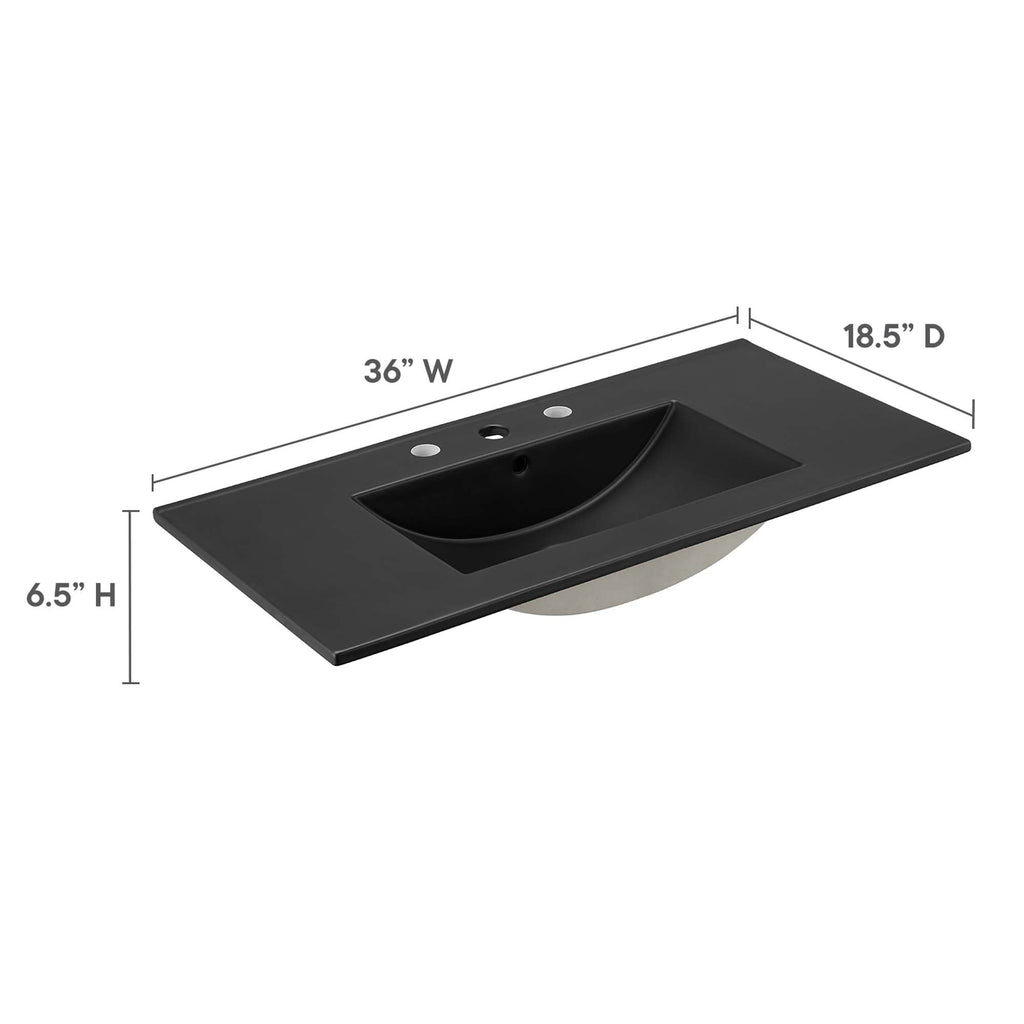 Cayman 36" Bathroom Sink by Modway