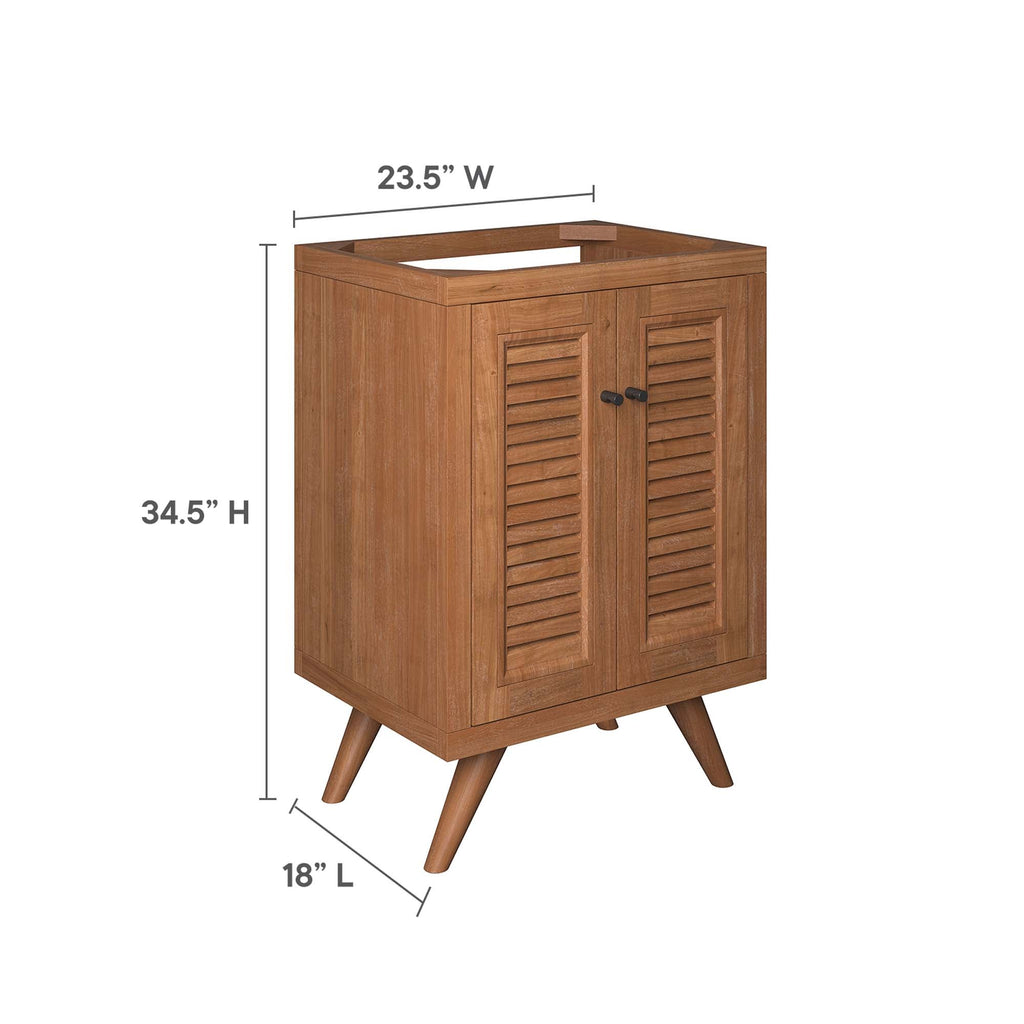 Birdie 24" Teak Wood Bathroom Vanity Cabinet