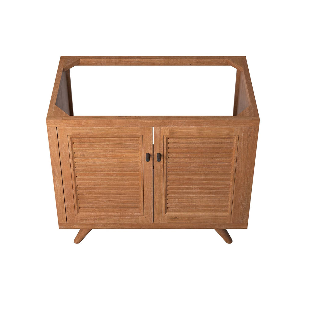 Birdie 36" Teak Wood Bathroom Vanity Cabinet
