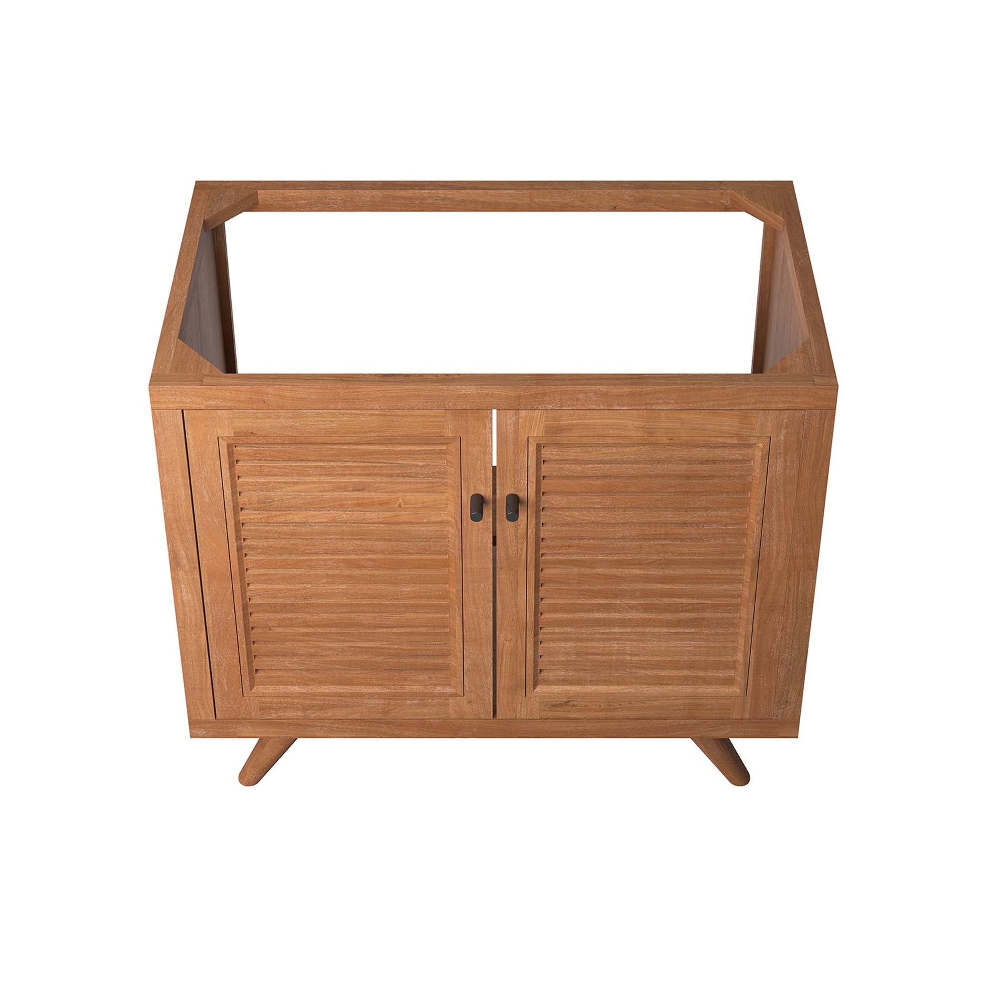 Birdie 36" Teak Wood Bathroom Vanity Cabinet