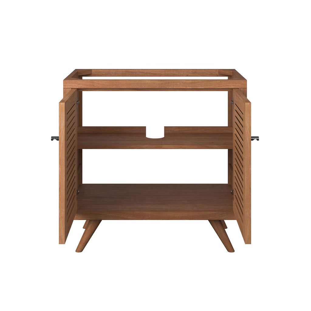 Birdie 36" Teak Wood Bathroom Vanity Cabinet