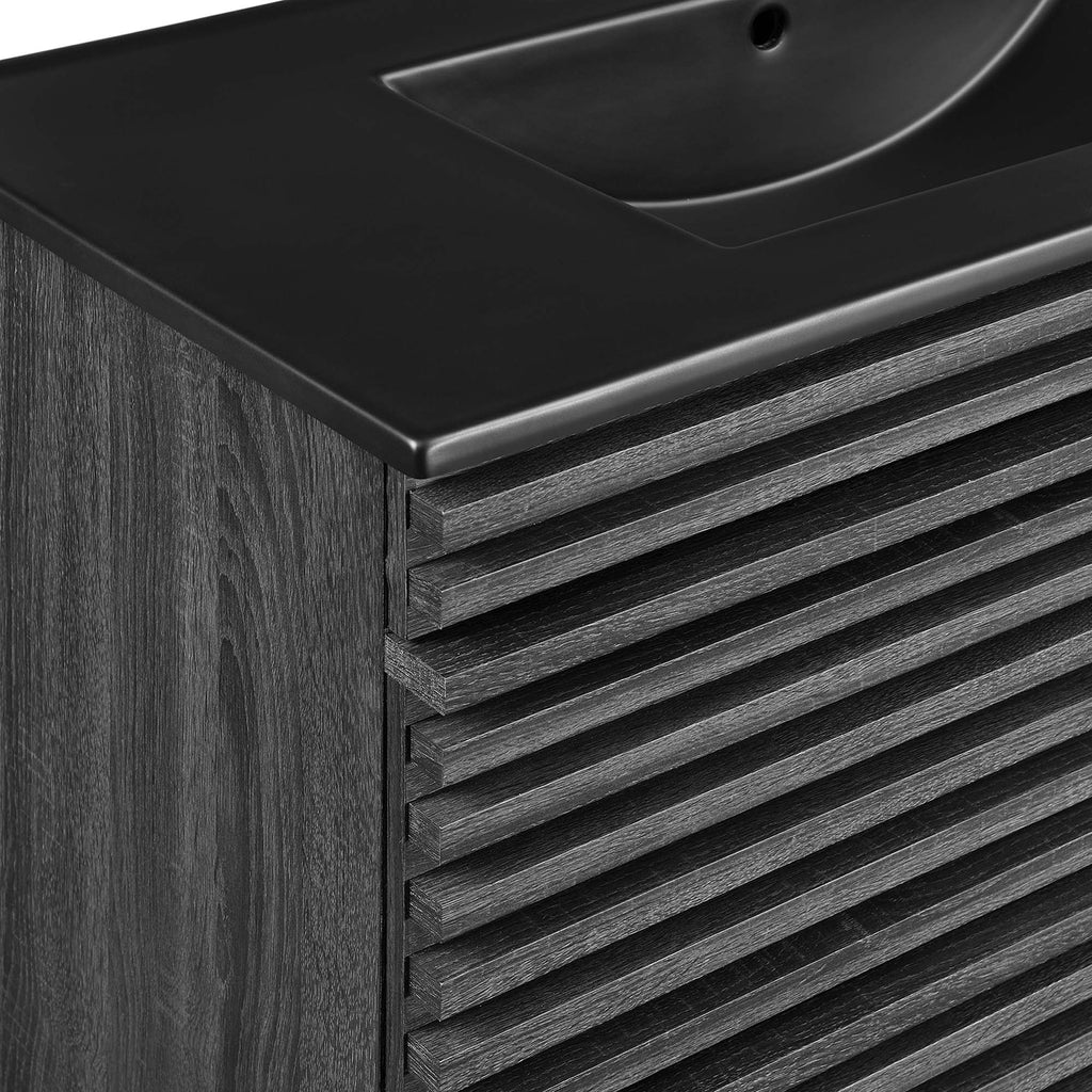 Render 36" Wall-Mount Bathroom Vanity by Modway