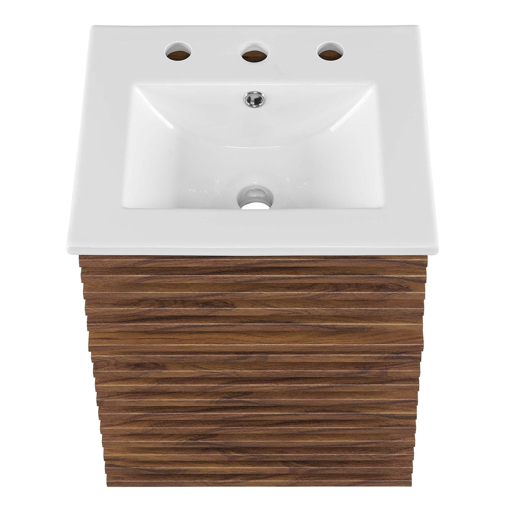 Render 18" Wall-Mount Bathroom Vanity by Modway