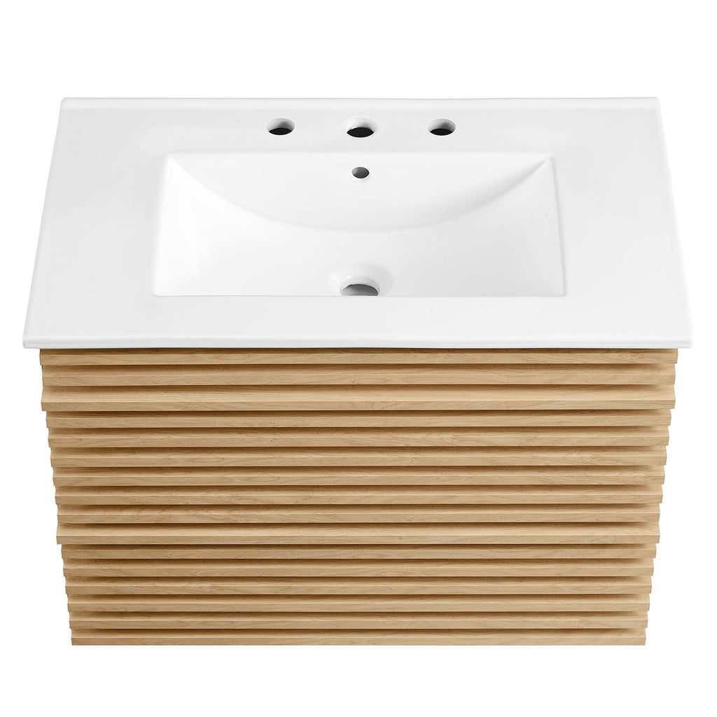 Render 30" Wall-Mount Bathroom Vanity by Modway