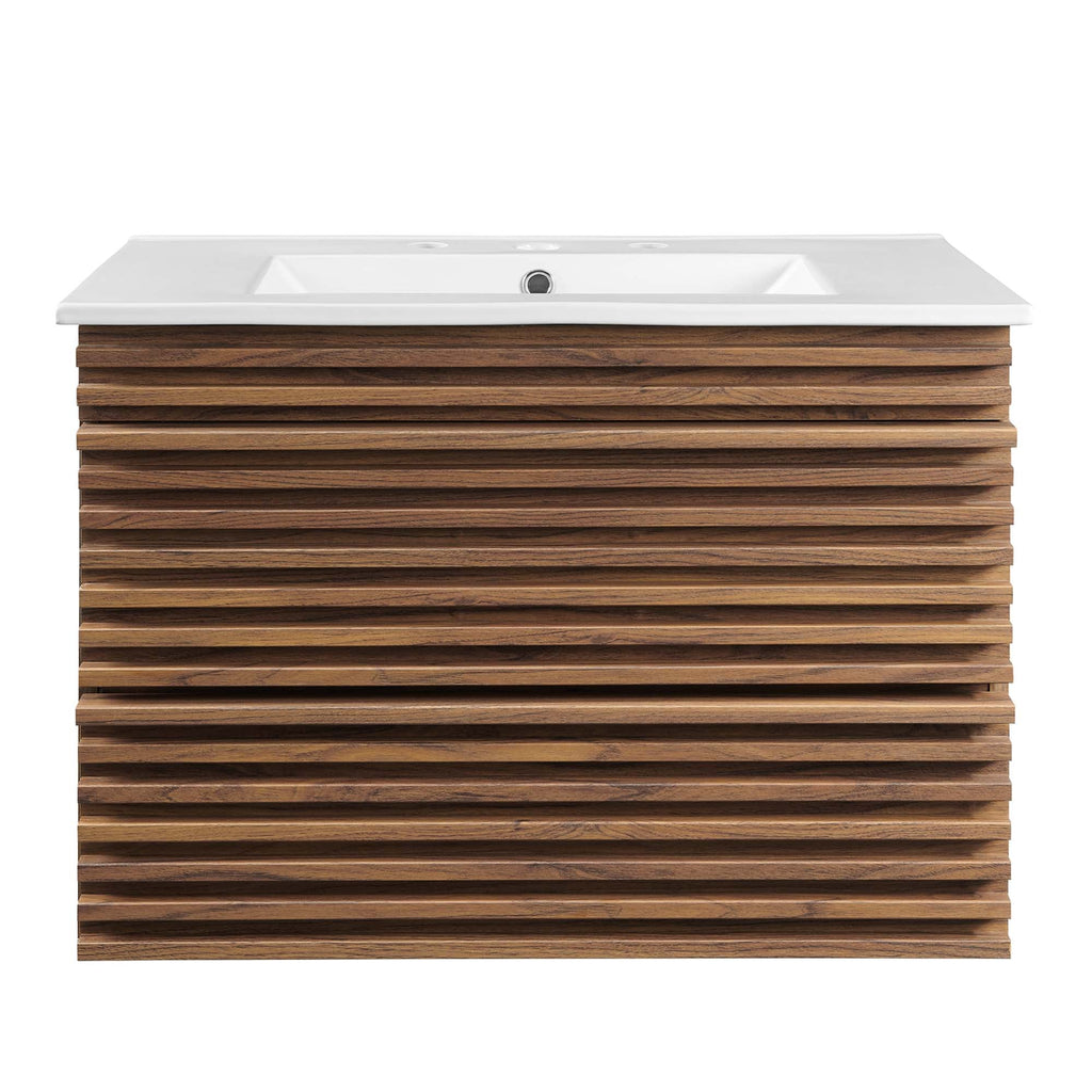 Render 30" Wall-Mount Bathroom Vanity by Modway