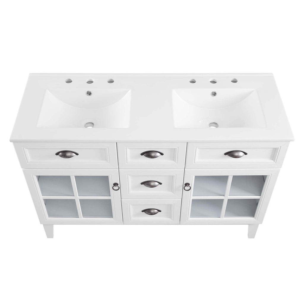 Isle 48" Double Bathroom Vanity Cabinet by Modway