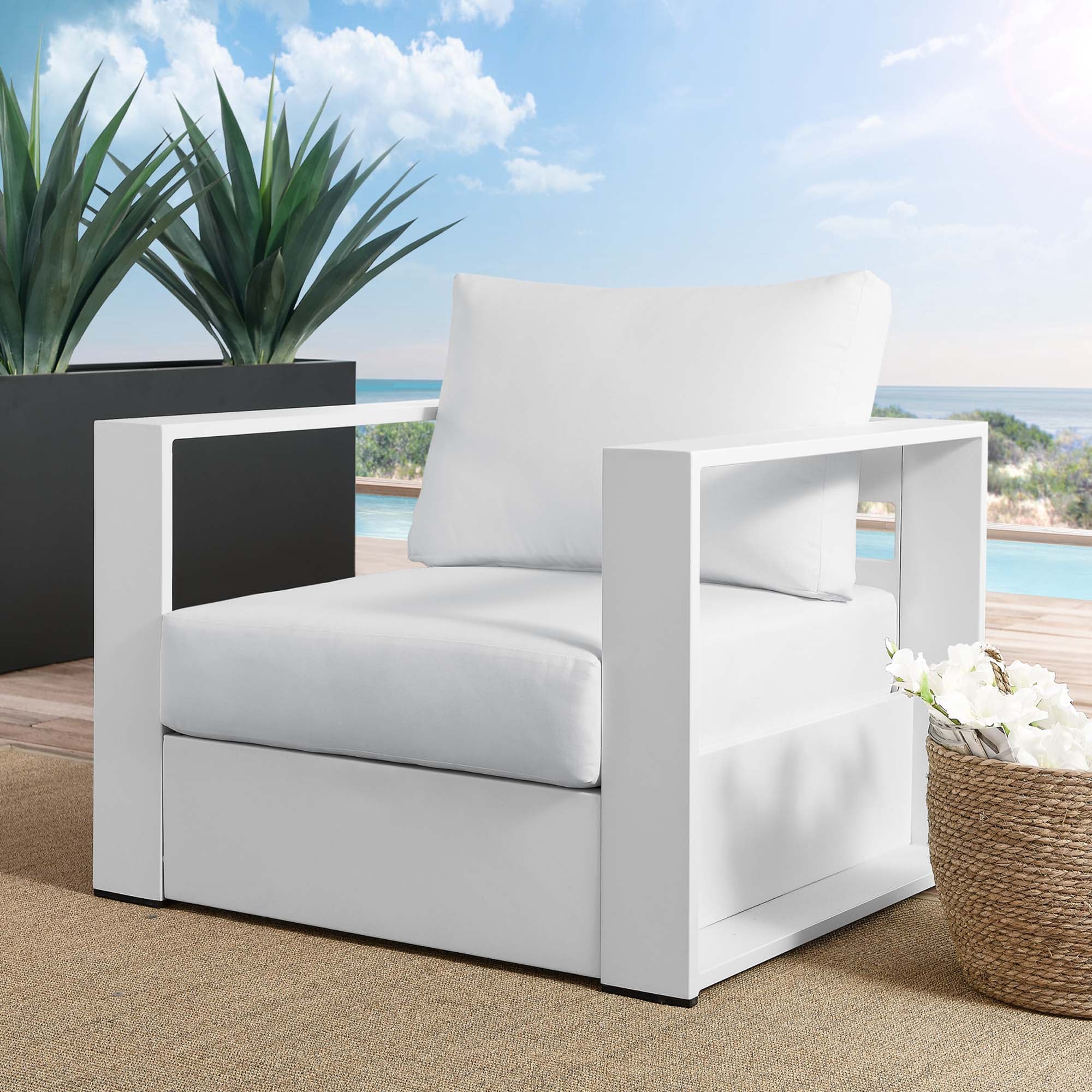 Tahoe Outdoor Patio Aluminum Armchair by Modway
