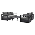 Tahoe 4-Piece Outdoor Patio Powder-Coated Aluminum Set by Modway