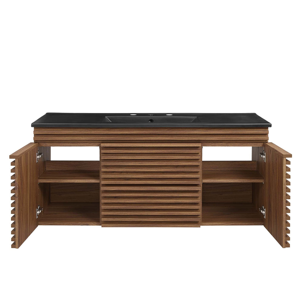 Render 48" Wall-Mount Bathroom Vanity by Modway
