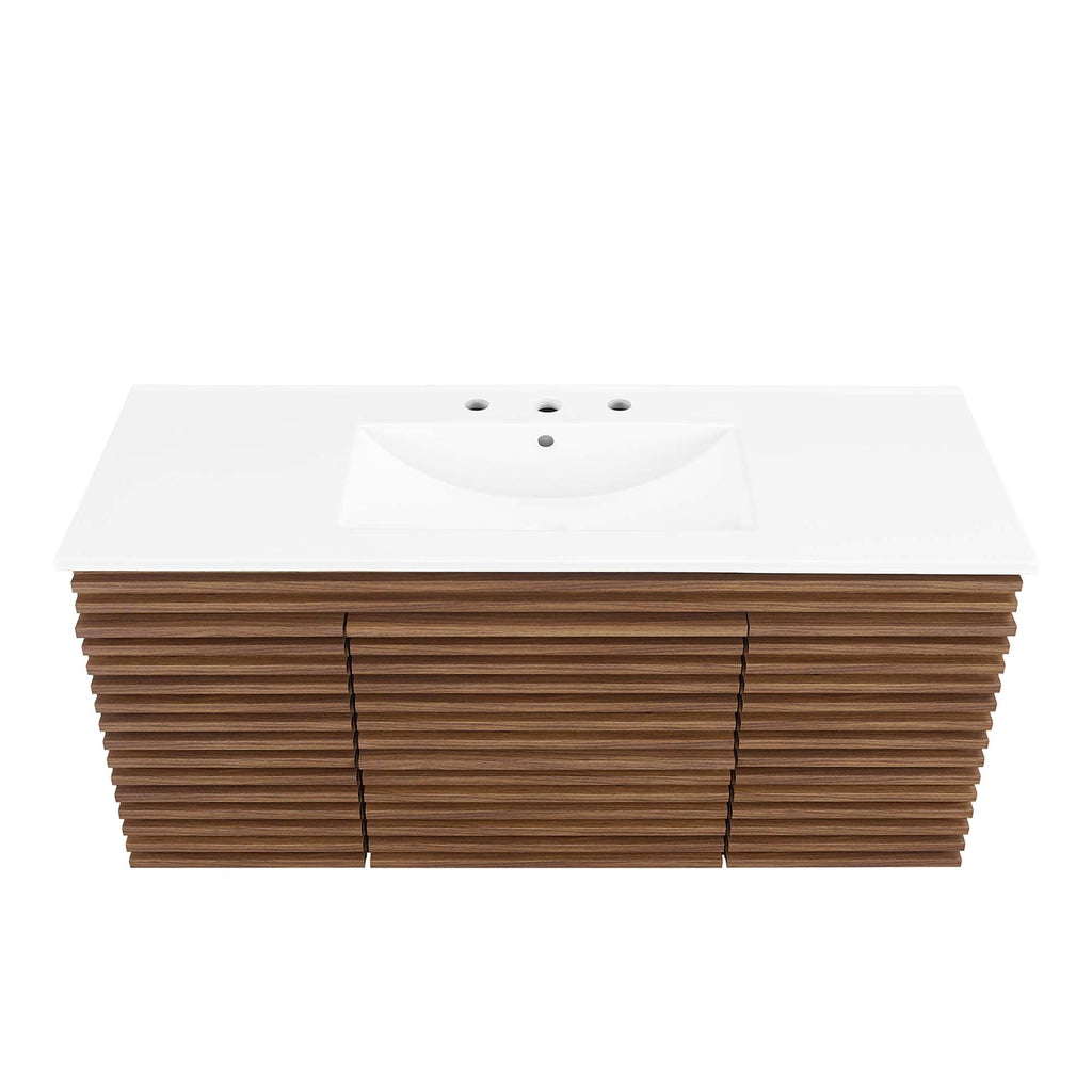 Render 48" Wall-Mount Bathroom Vanity by Modway