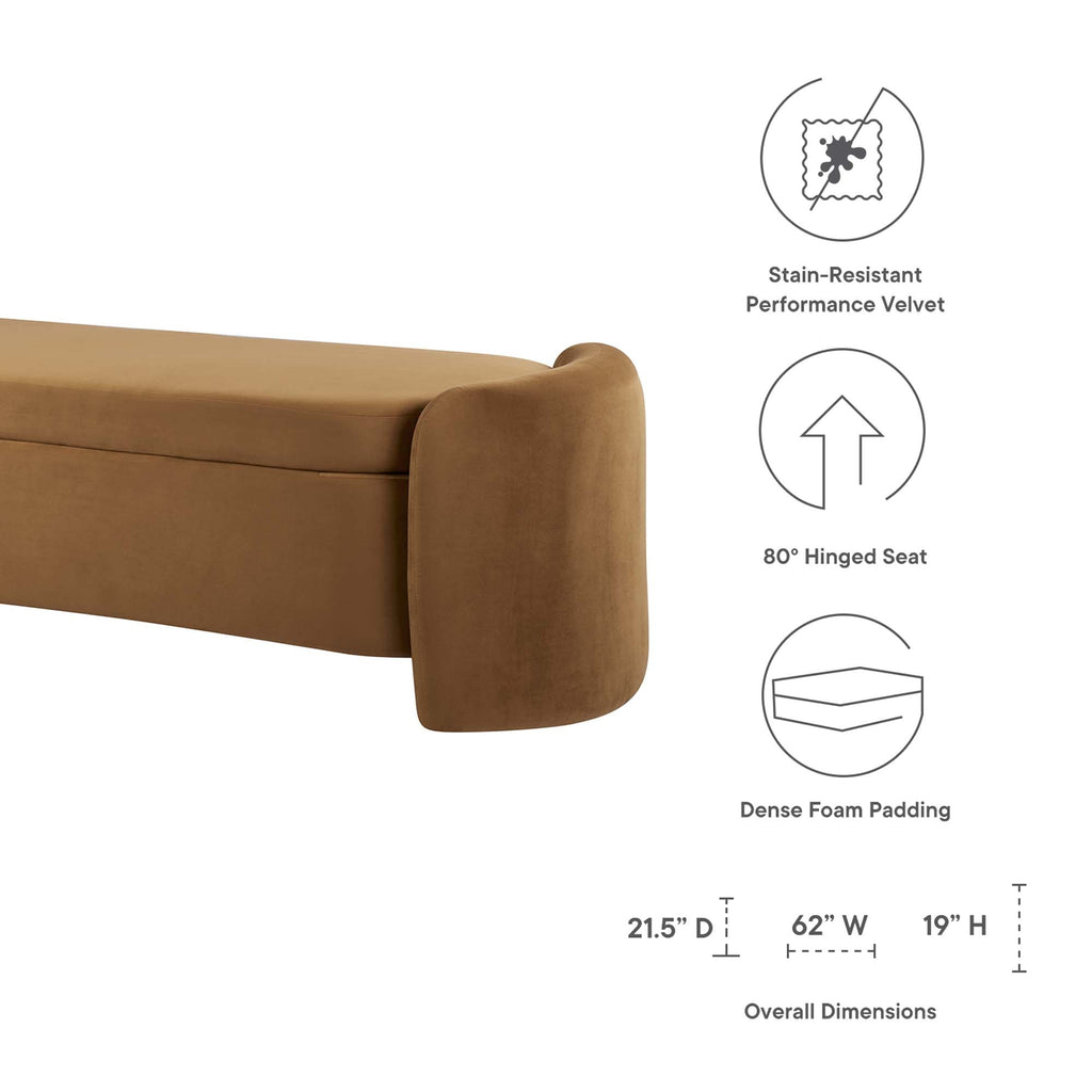 Nebula Upholstered Performance Velvet Bench by Modway