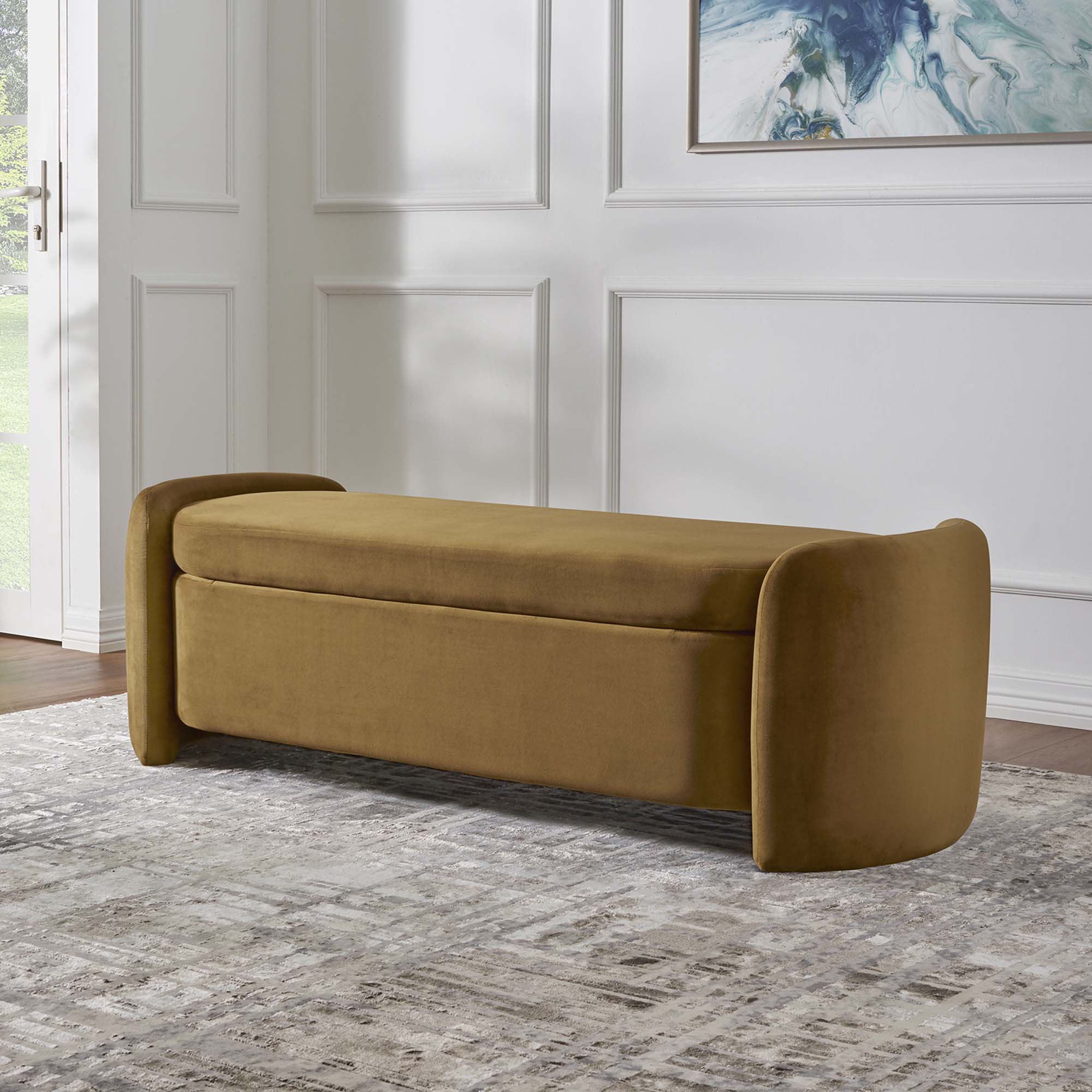 Nebula Upholstered Performance Velvet Bench by Modway