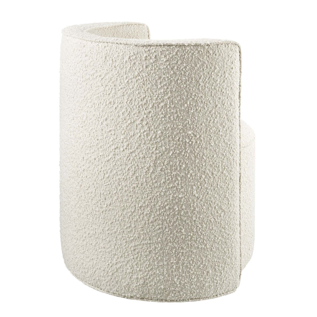 Della Boucle Fabric Swivel Chair by Modway
