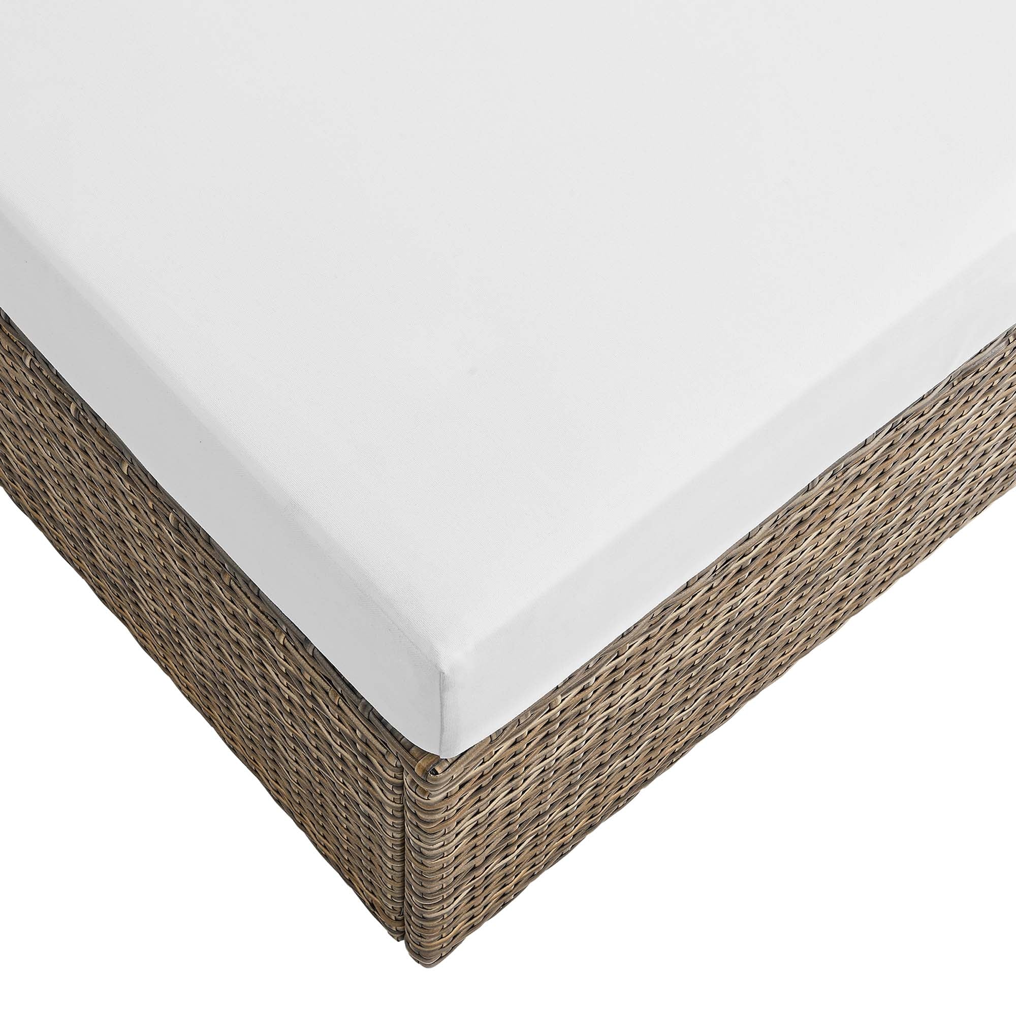 Convene Outdoor Patio Rectangle Ottoman by Modway