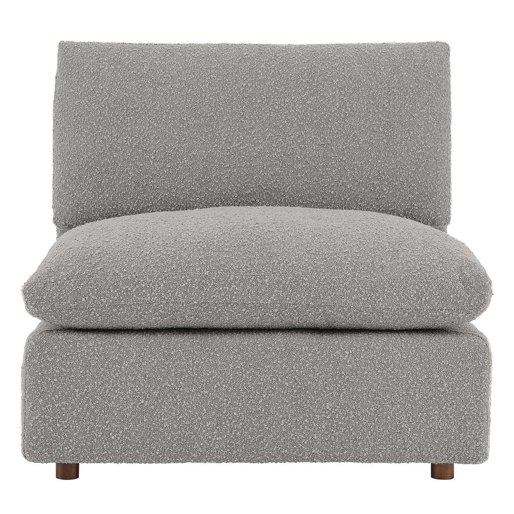 Commix Down Filled Overstuffed Boucle Fabric Armless Chair by Modway