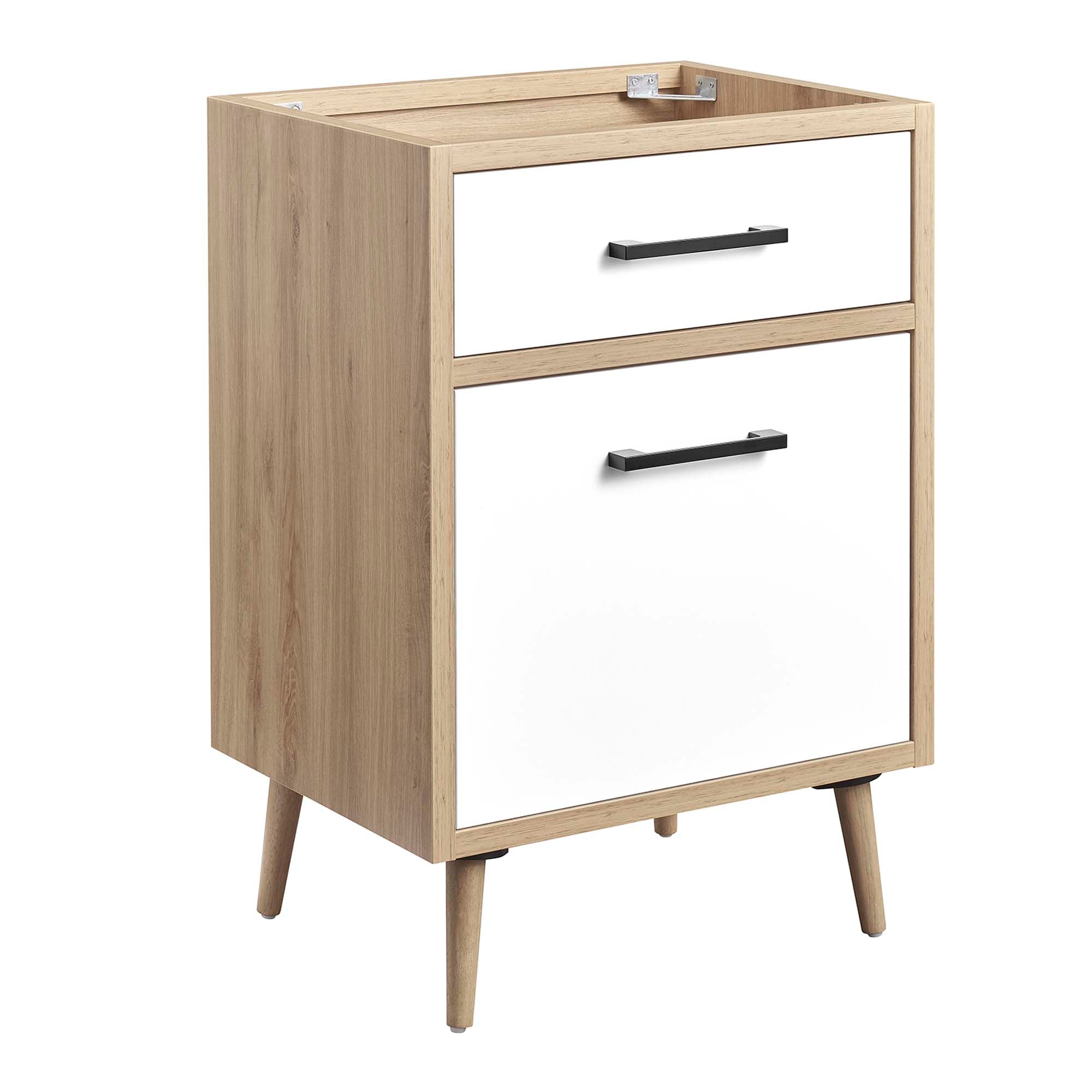 Maverick 24" Bathroom Vanity Cabinet Oak White