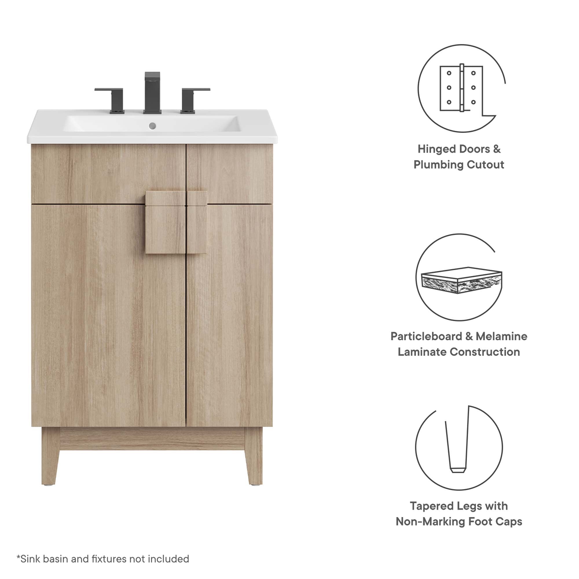 Miles 24-Inch Bathroom Vanity Cabinet by Modway