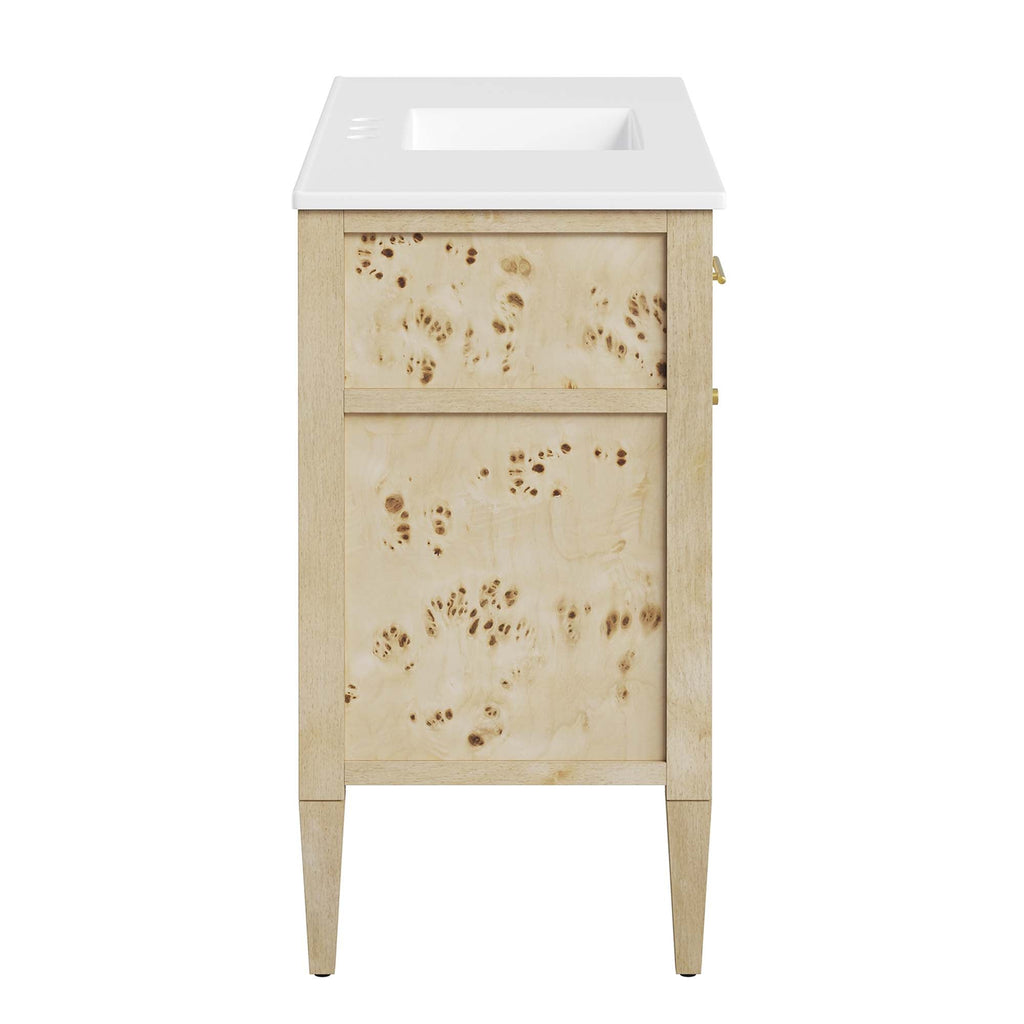 Elysian 48" Wood Single Sink Bathroom Vanity by Modway