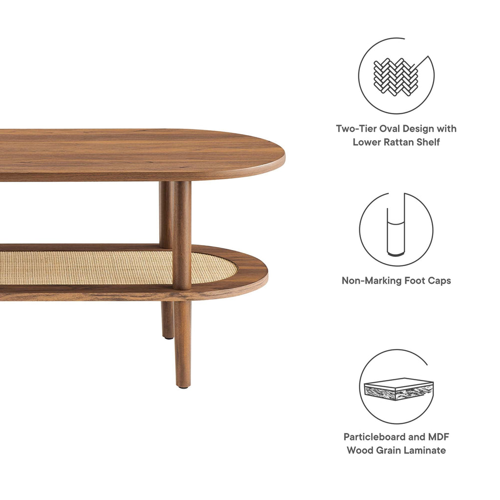 Torus Oval Coffee Table by Modway