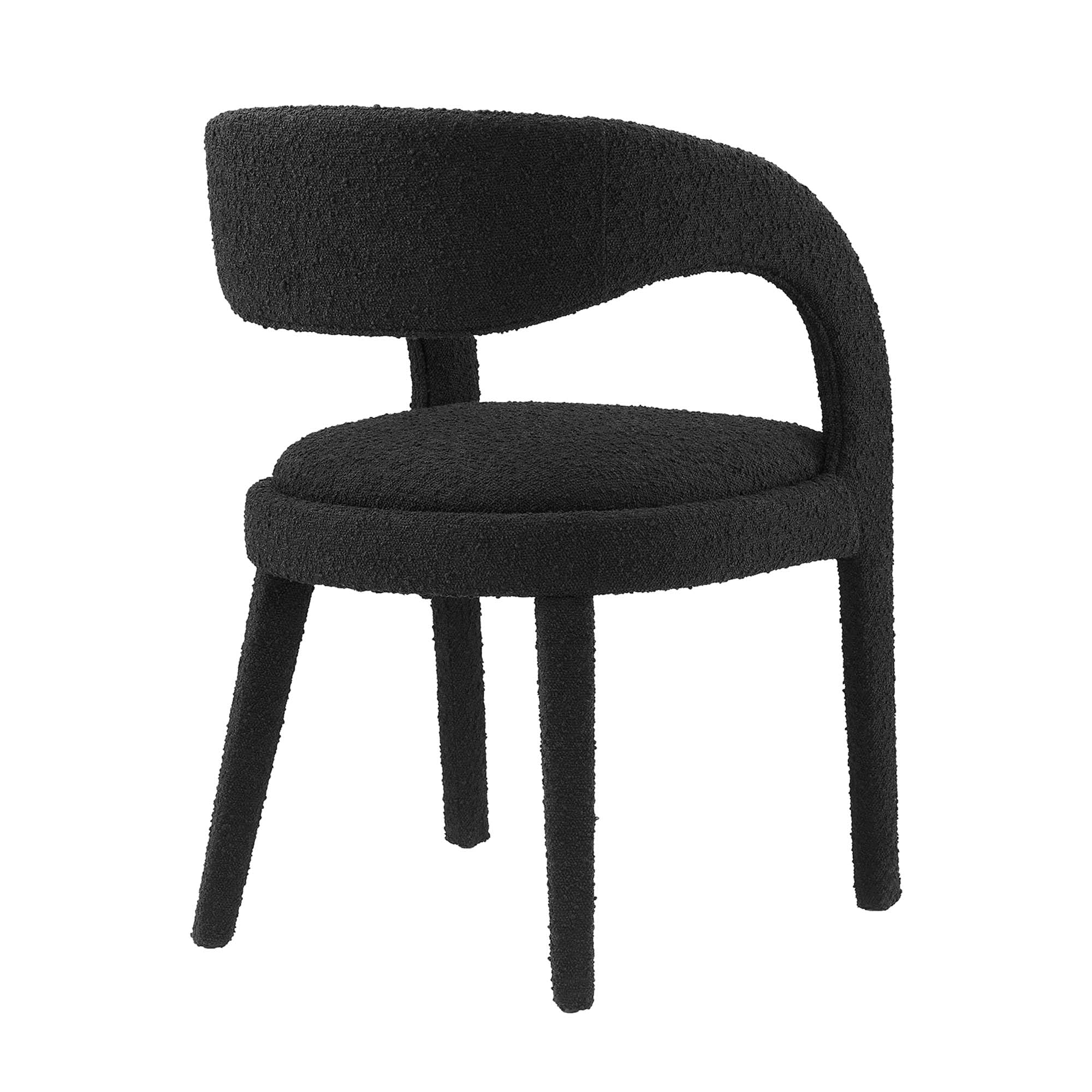 Pinnacle Boucle Upholstered Dining Chair Set of 2