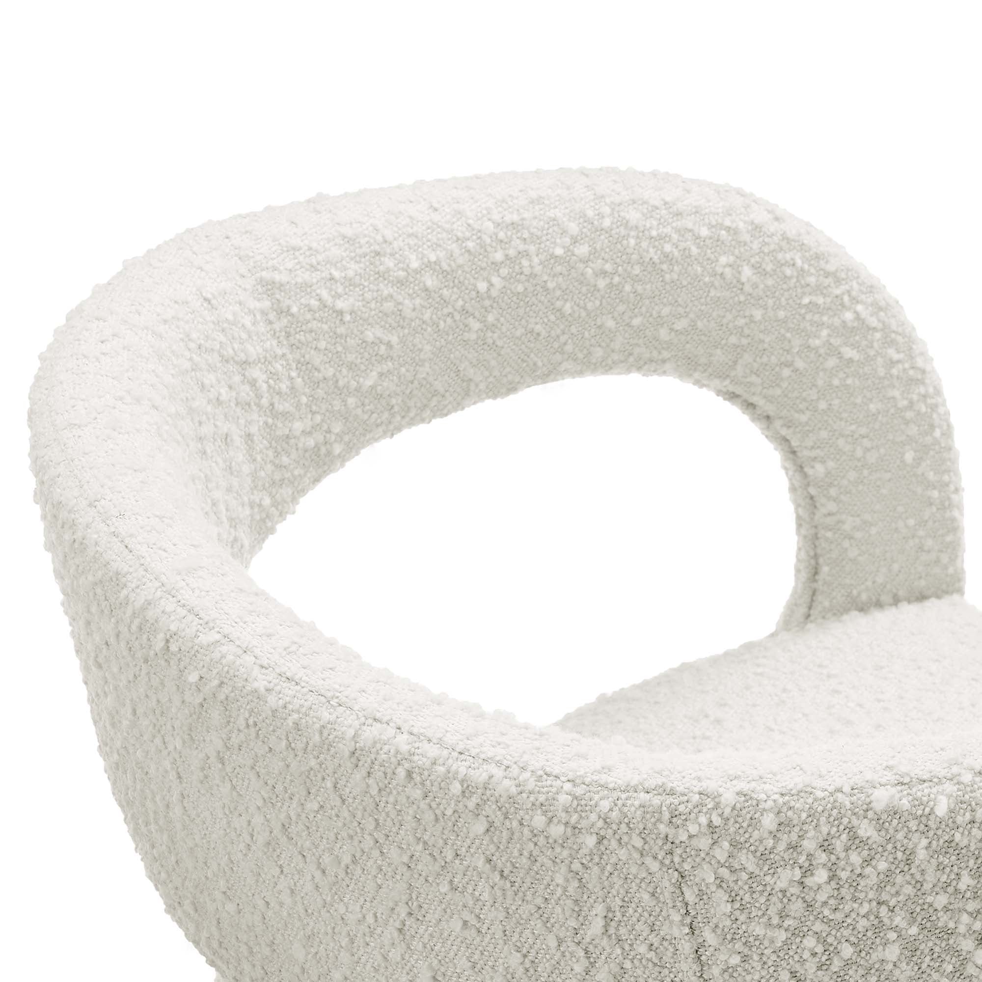 Pinnacle Boucle Upholstered Dining Chair Set of 2