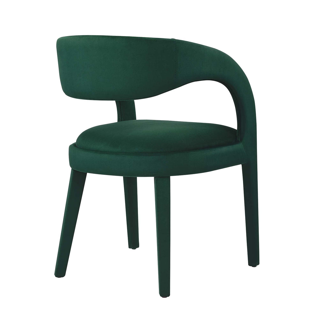 Pinnacle Performance Velvet Dining Chair Set of Two by Modway