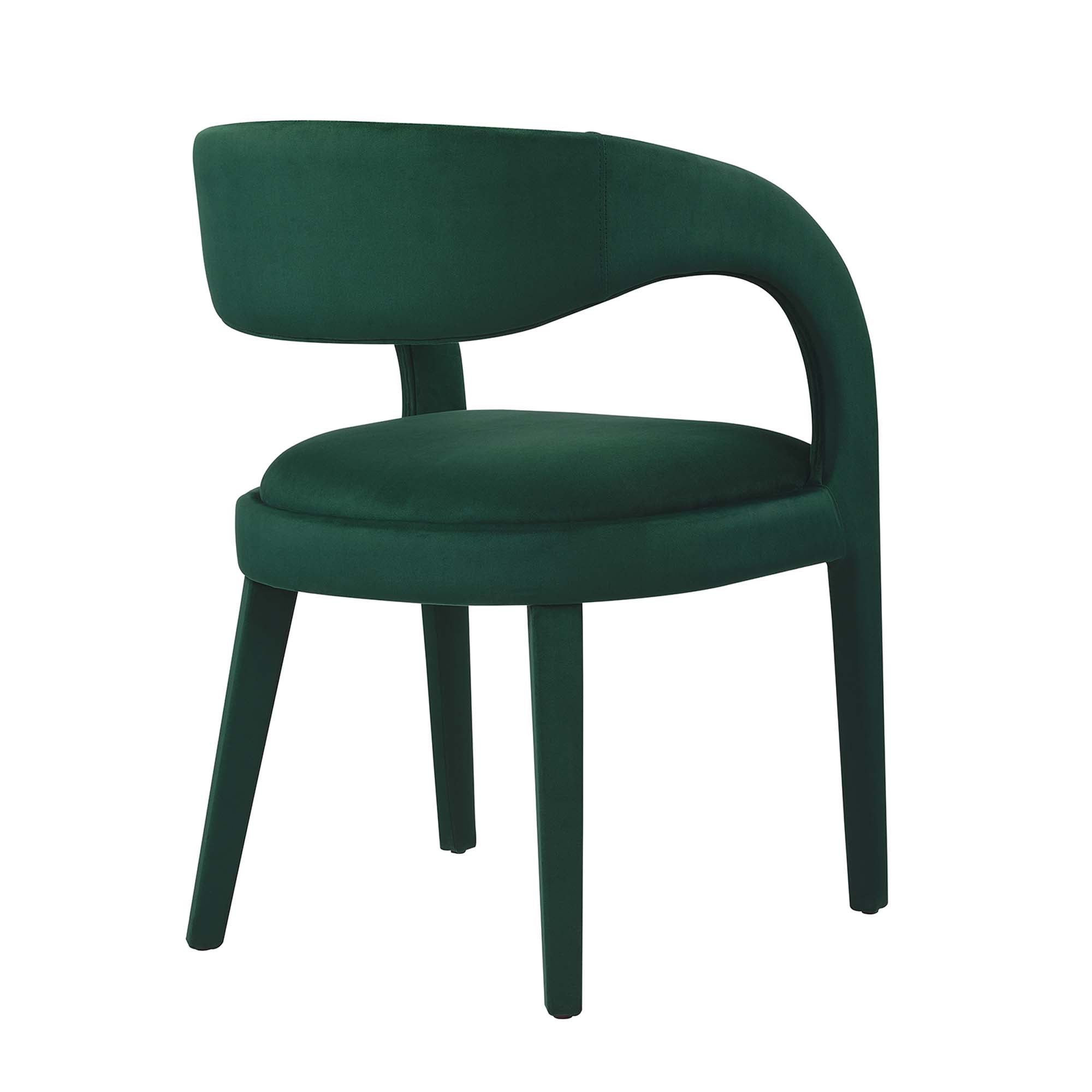 Pinnacle Performance Velvet Dining Chair Set of Two by Modway