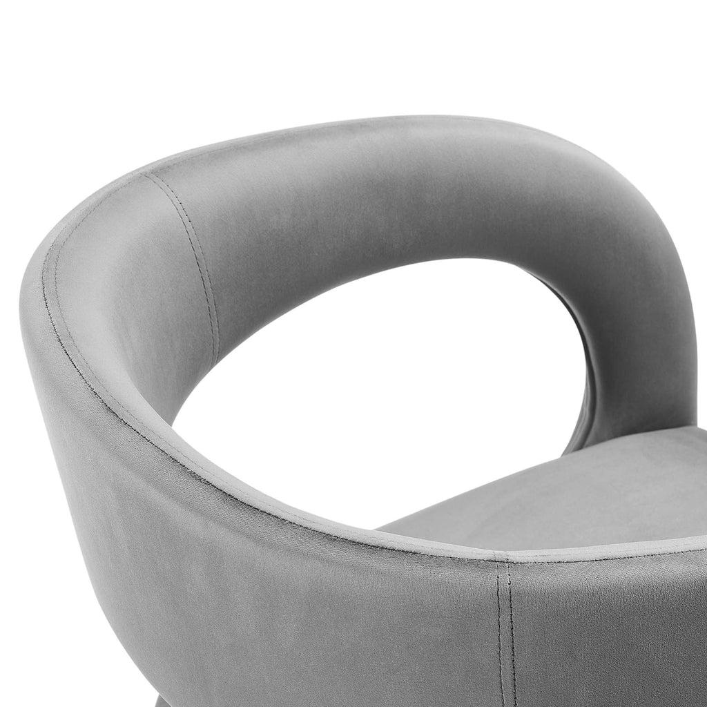 Pinnacle Performance Velvet Dining Chair Set of Two by Modway