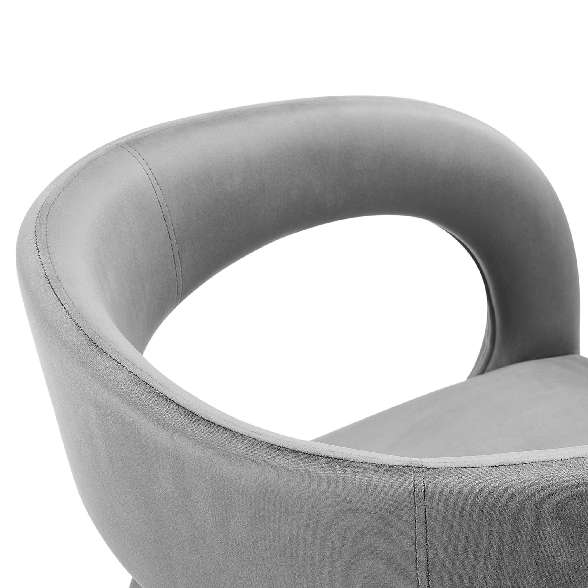 Pinnacle Performance Velvet Dining Chair Set of Two by Modway