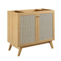 Soma 36" Bathroom Vanity Cabinet with Rattan Doors