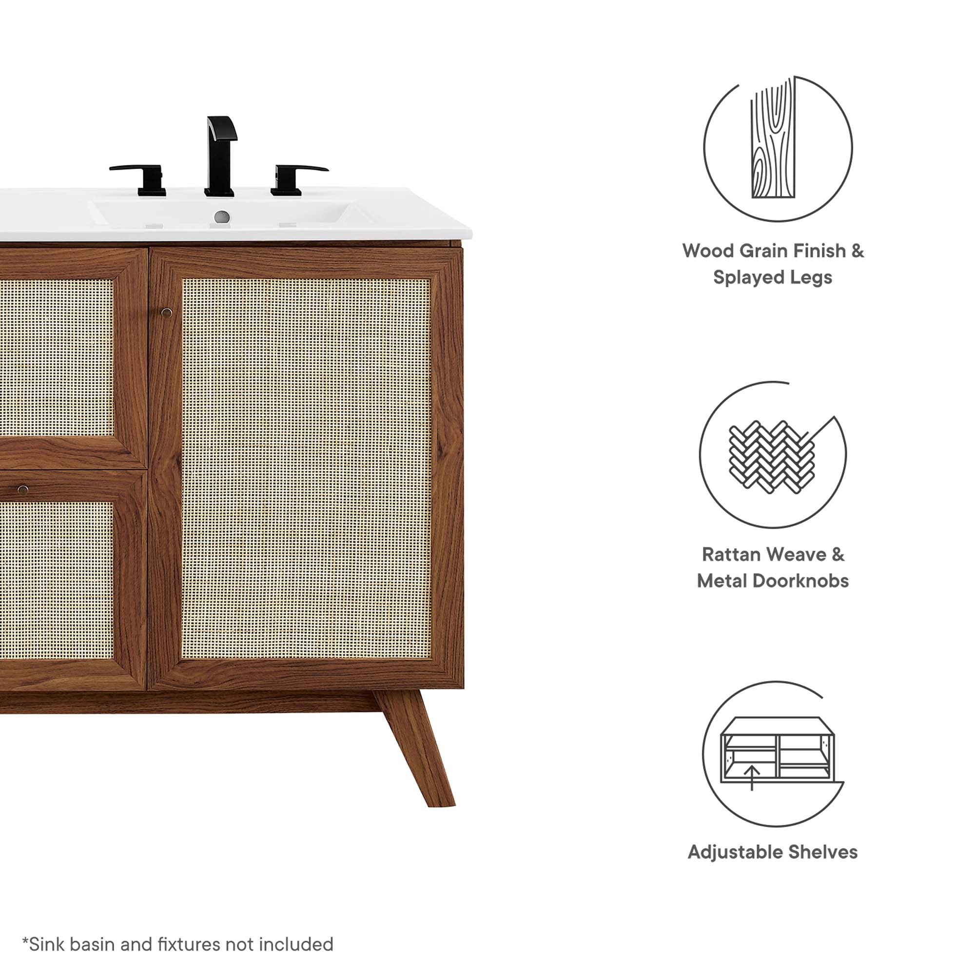 Soma 48" Bathroom Vanity Cabinet by Modway