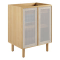Calla 24" Perforated Metal Bathroom Vanity Cabinet