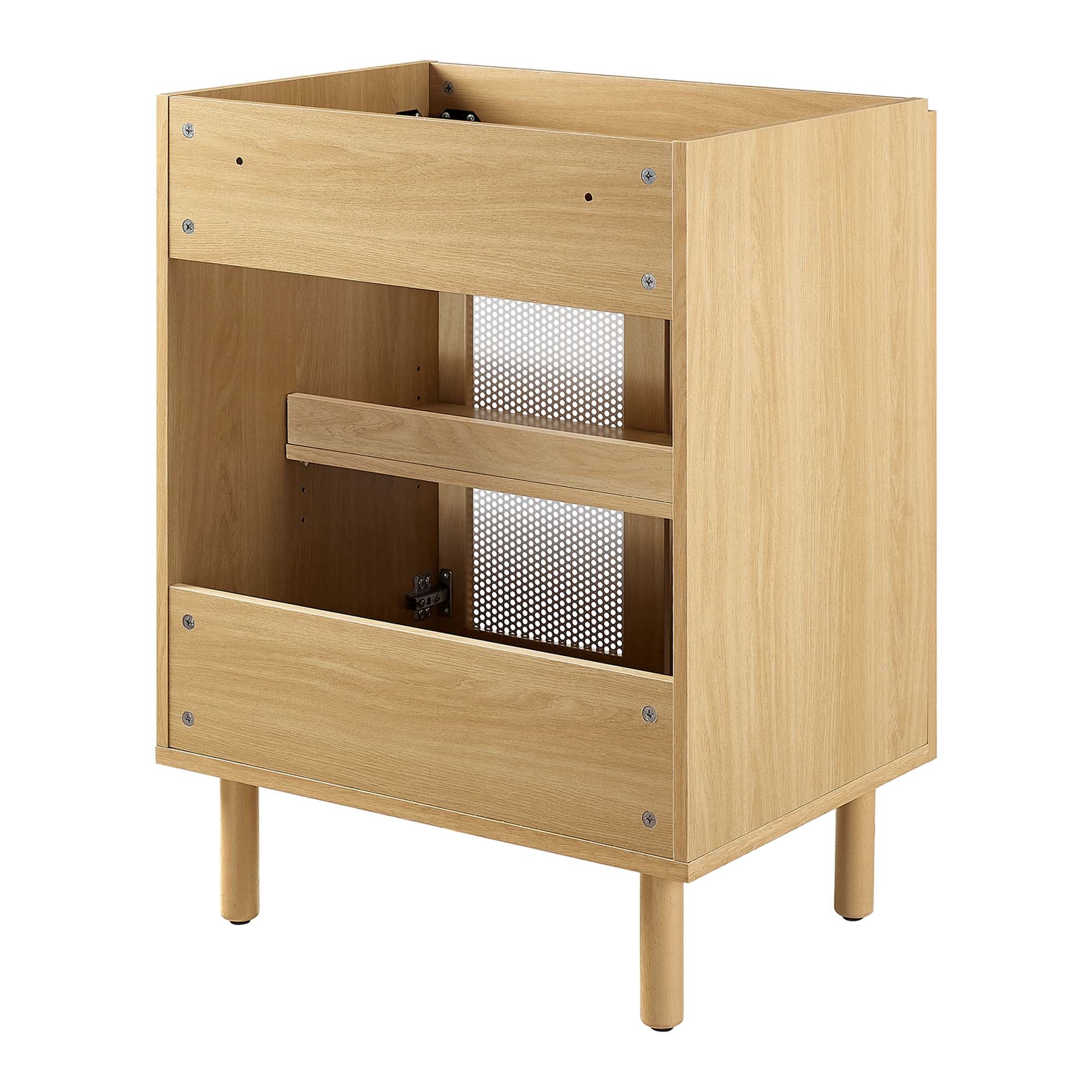 Calla 24" Perforated Metal Bathroom Vanity Cabinet