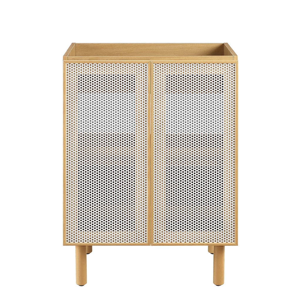 Calla 24" Perforated Metal Bathroom Vanity Cabinet