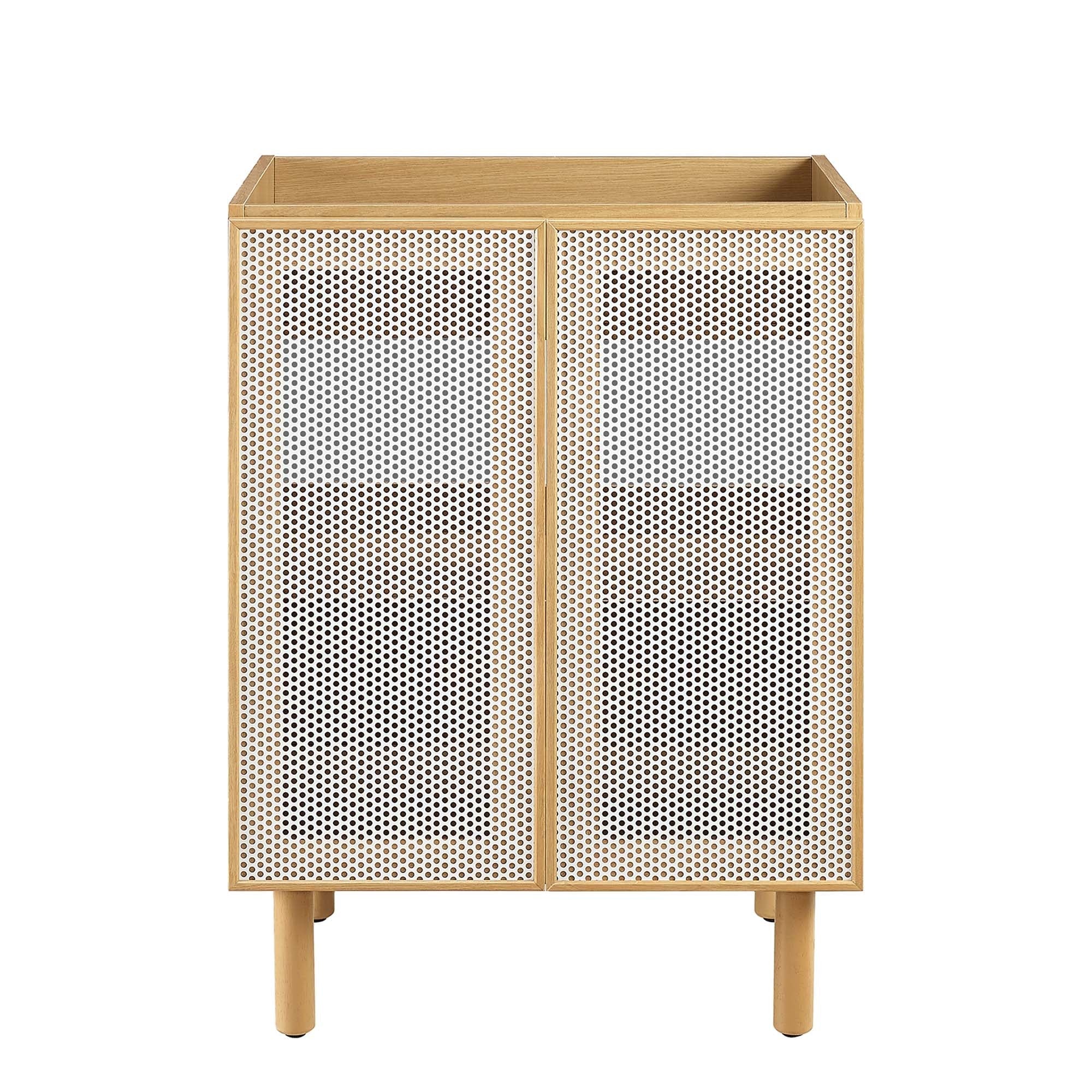 Calla 24" Perforated Metal Bathroom Vanity Cabinet