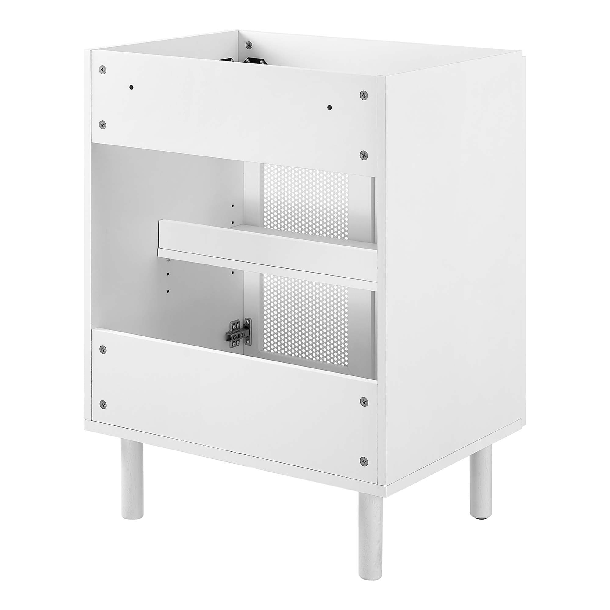 Calla 24" Perforated Metal Bathroom Vanity Cabinet