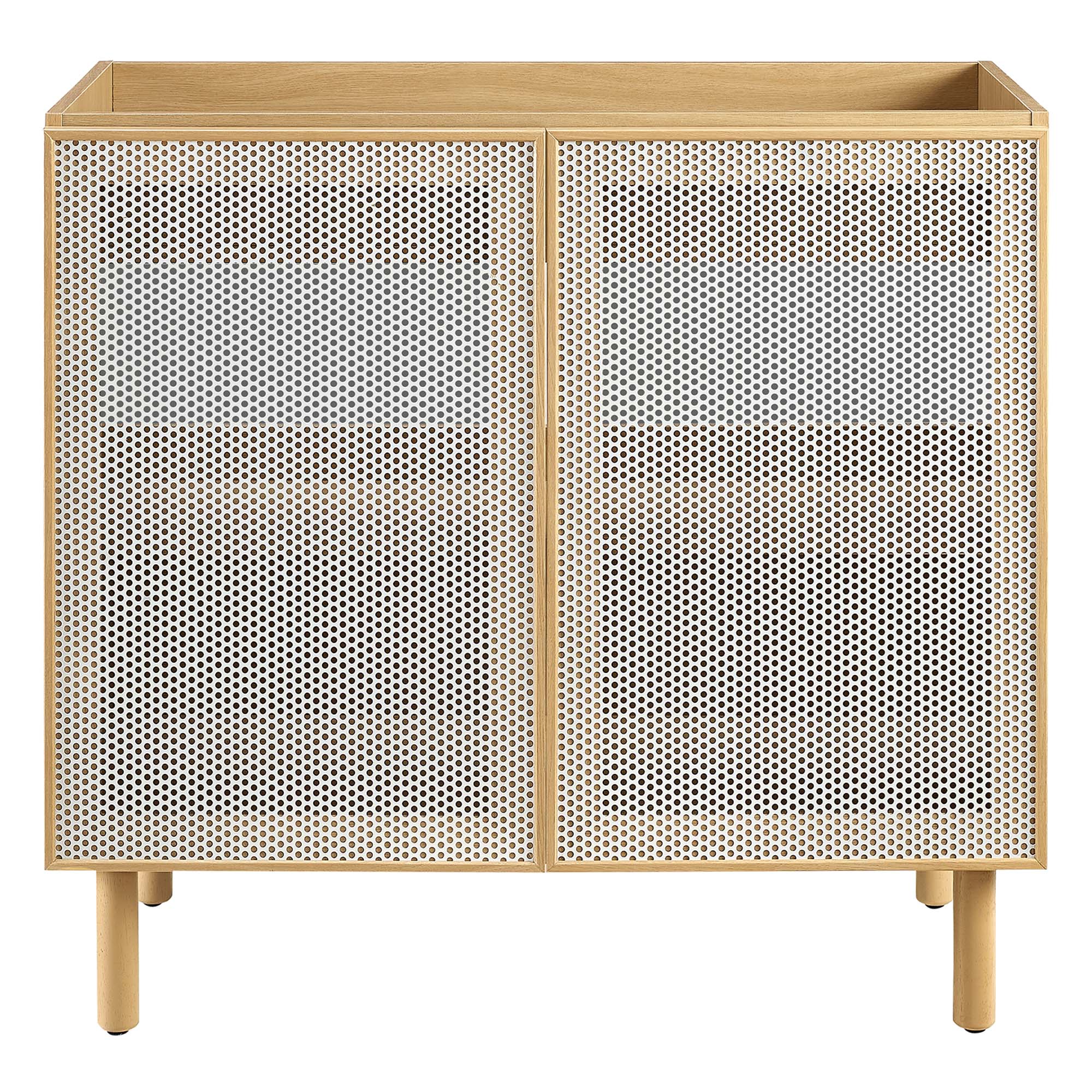 Calla 36" Perforated Metal Bathroom Vanity Cabinet by Modway