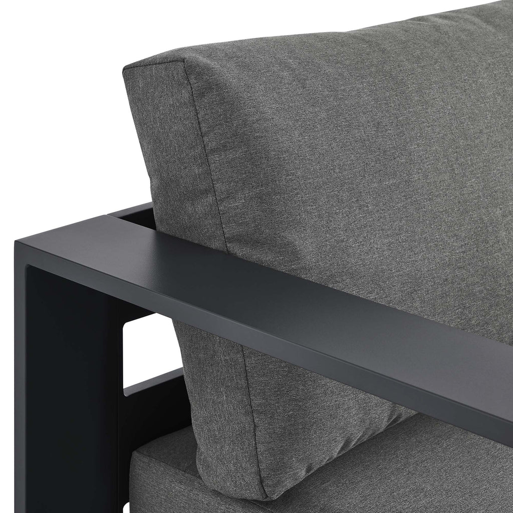 Tahoe Outdoor Patio Powder-Coated Aluminum Left-Facing Chaise Lounge