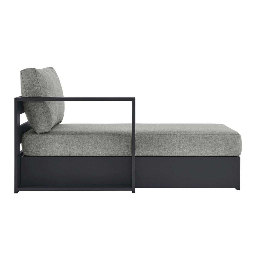 Tahoe Outdoor Patio Powder-Coated Aluminum Left-Facing Chaise Lounge