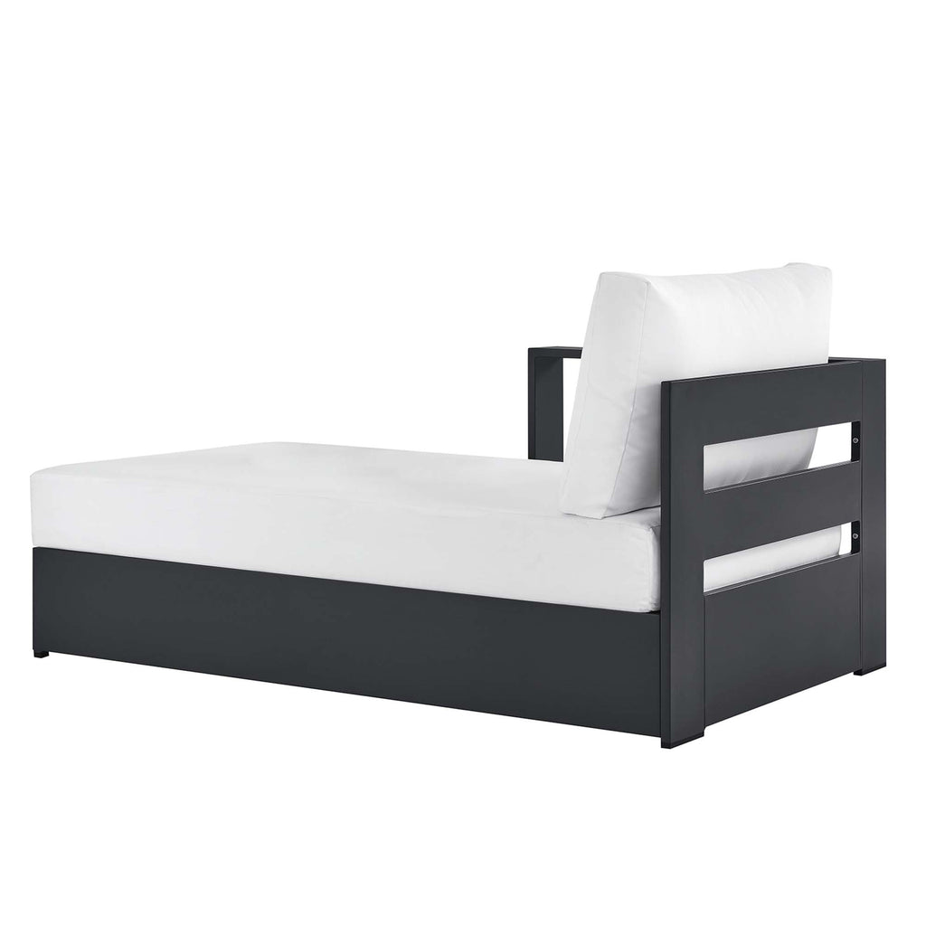Tahoe Outdoor Patio Powder-Coated Aluminum Left-Facing Chaise Lounge