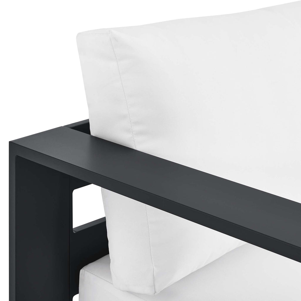 Tahoe Outdoor Patio Powder-Coated Aluminum Left-Facing Chaise Lounge