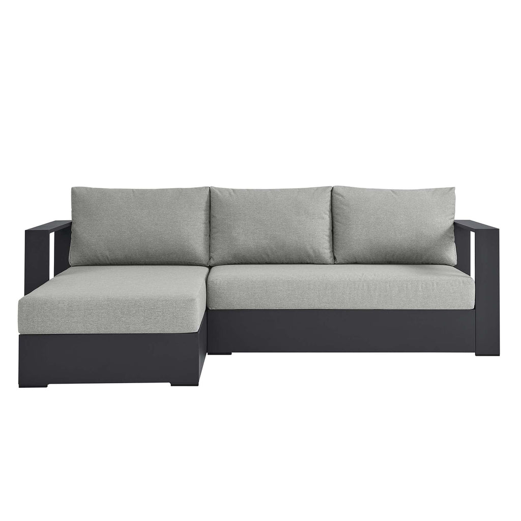 Tahoe 2-Piece Outdoor Patio Powder-Coated Aluminum Sectional Sofa Set