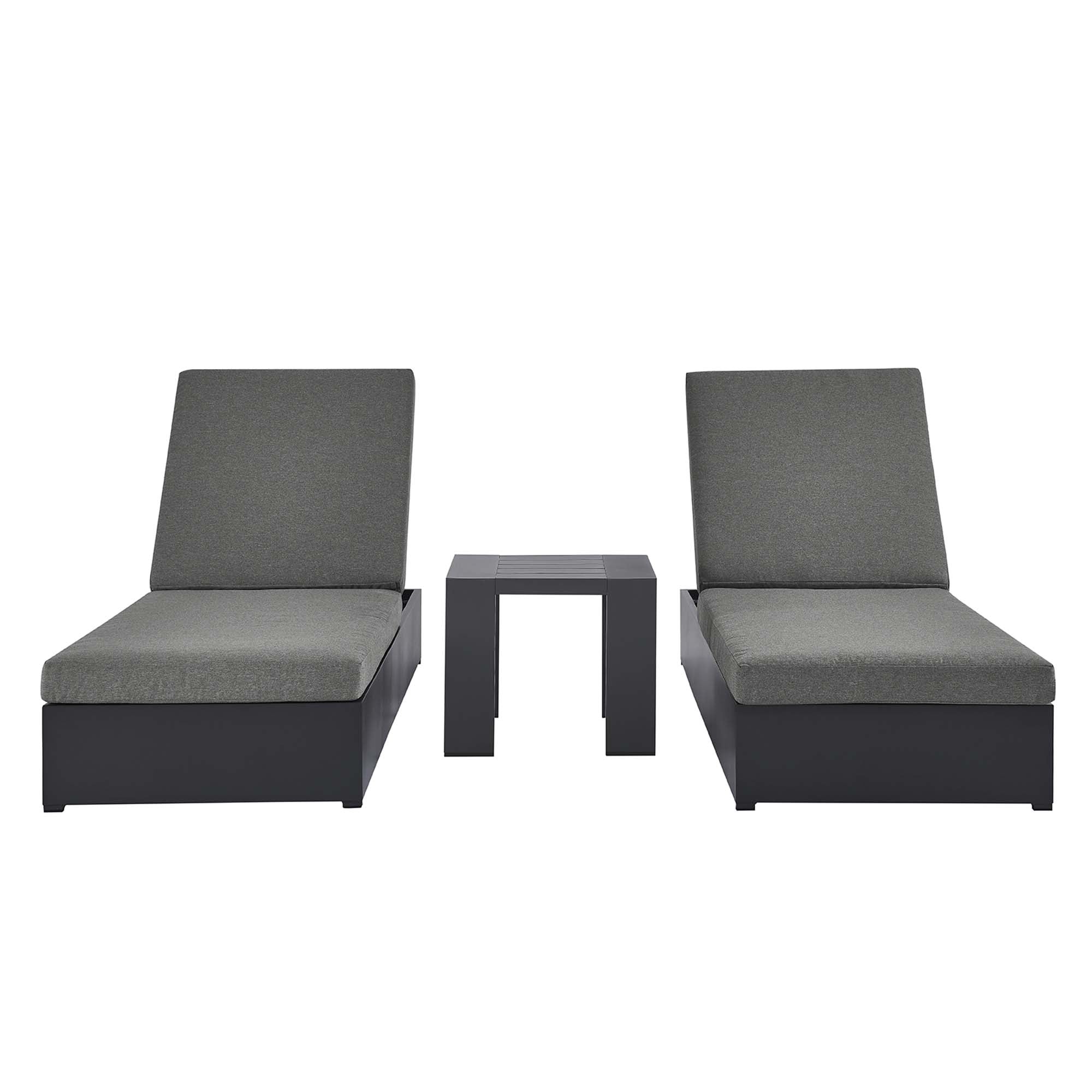 Tahoe 3-Piece Outdoor Patio Chaise Lounge Set