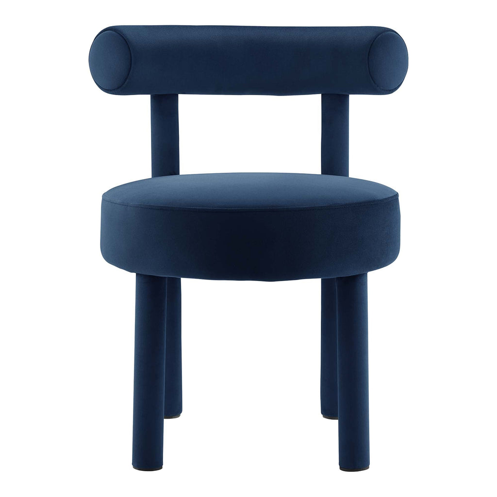 Toulouse Performance Velvet Dining Chair Set of 2 by Modway